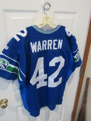 VTG Wilson Pro Line NFL Seattle Seahawks Chris Warren 1994 Football Jersey 75th 8