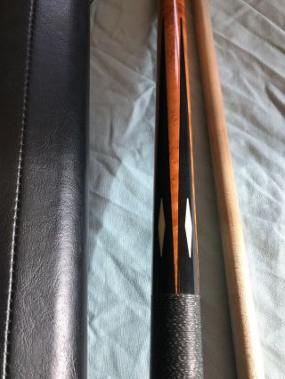 Vintage MALI Silver Label Pool Billiards Cue W/ Joe Porper’s Hard Case 8