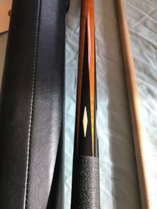 Vintage MALI Silver Label Pool Billiards Cue W/ Joe Porper’s Hard Case 9