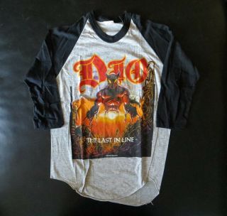 1984 Vintage Dio Concert Shirt: The Last In Line Tour: Never Worn Nos Gem
