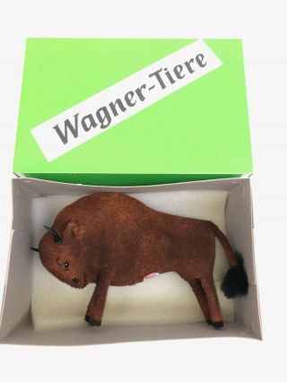 V44 Rare Buffalo Bison Animal Wagner Kunstlerschutz Vintage Toy German