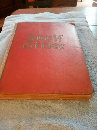 Pre Ww 2 1936 Adolph Hitler Cigarette Book Missing Page 55 56 German