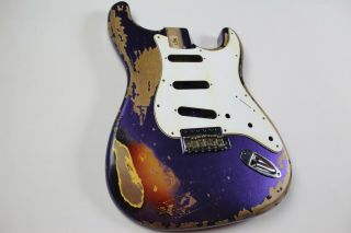 Mjt Official Custom Vintage Age Nitro Guitar Body By Mark Jenny Vts Royal Purple