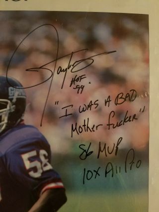 Lawrence Taylor Autographed Vintage 1980 ' s Sports Illustrated Poster 2