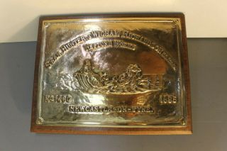 Swan,  Hunter,  & Wigham Richardson Limited,  Neptune Cast Brass Plaque