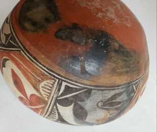 10 in Antique Hopi Decorated Pot,  Native American Pottery 4