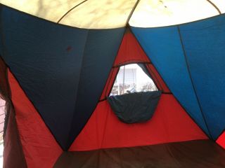 Vintage 1969 Sears Ted Williams Chalet Highwall Canvas Tent 308780820 780820 3