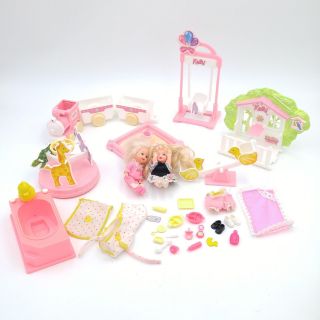 Vintage Barbie Kelly Doll Playground,  Bath Set,  Accessories Plus 2 Dolls