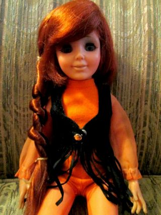 VINTAGE 70´s CRISSY DOLL LILI - LEDY MEXICO GROWING HAIR W OUTFIT CONDITIONS 3
