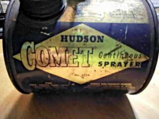 Vintage Hudson Bug Sprayer Old Fashioned Pump Duster Usa (can)