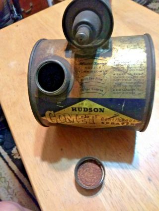 Vintage Hudson Bug Sprayer Old Fashioned Pump Duster USA (can) 3