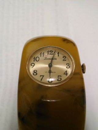 vintage rare bakelite cuff dominion watch 17 jewels 2