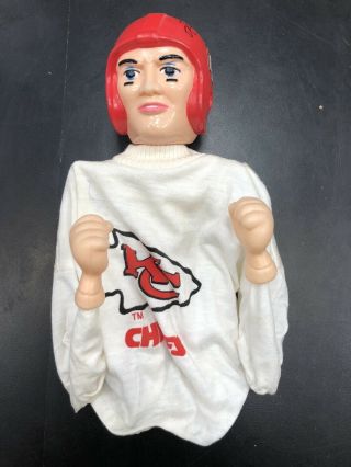 1960’s Boxing Fighting Hand Puppet - Kansas City Chiefs - Signed By Len Dawson