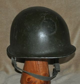 U.  S.  Wwii Era Front Seam,  Swivel Bale M1 Helmet With Capac/westinghouse Liner