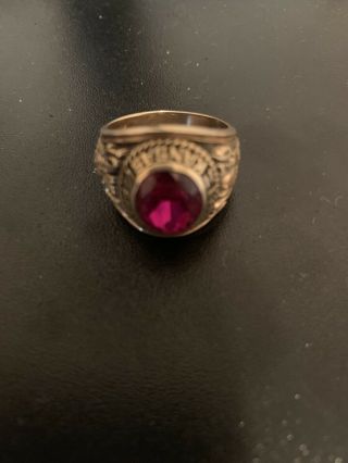 10karat Gold Vintage Balfour Men’s Class Ring With Stone 16.  4 Grams