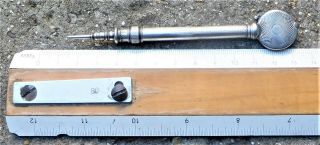 MORDAN Victorian Silver Mechanical Pencil & Magnifier Vintage 10