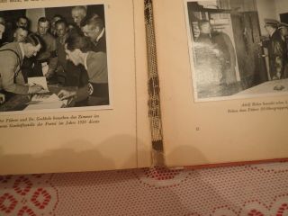 Rare 1936 Adolf Hitler Cigarette Card Book In German With All Pictures 6