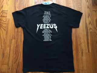 2013 Vintage Kanye West Yeezus Tour Official Vintage Merch T - shirt Mens Sz M 5