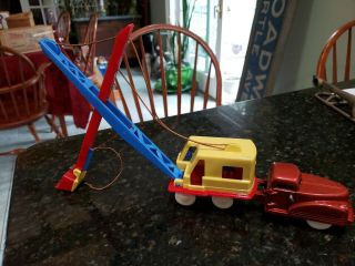Vintage Renwal Steam Shovel Crane Plastic Truck Toy