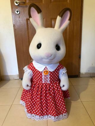 Sylvanian Families - Huge Freya Chocolate Rabbit Shop Display Piece Rare