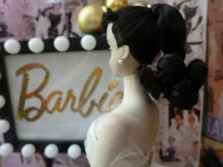 Vintage Barbie ponytail 3 Gorgeous brunette blue eye shadow wedding gown 10