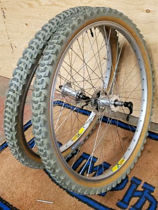 36h Phil Wood Wheelset Hubs Vintage Mountain Bike Mavic M - 261 Tioga Psycho Mtb