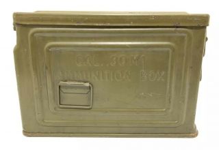 Vintage WW2 Canco 30 Cal M1 Ammo Ammunition Box Can Flaming Bomb Belted Army 40s 4