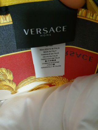 VERSACE CUSHION PILLOW Vintage Gianni Versace Tiger Home Signature Rare 5
