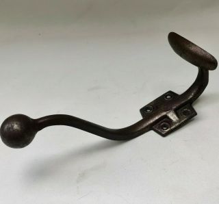 VINTAGE FRENCH RECLAIMED METAL COAT HOOK AND HAT HOOK FOR WALL OR DOOR HANGING 4