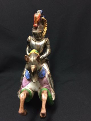 Vintage Zaccagnini Jousting Knight on Horse Italy Signed & Numbered FS 2