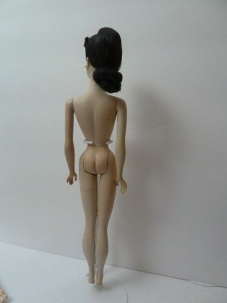 Vintage Barbie ponytail 3 Gorgeous brunette brown eye shadow with styled curls 5