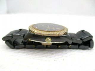 Versace Diamond Dial Ladies Ceramic Watch 63qcp5 3