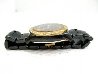 Versace Diamond Dial Ladies Ceramic Watch 63qcp5 4