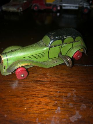 Vintage Lindstrom Tin Wind Up Toy Car