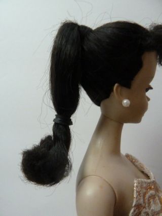 Vintage Barbie ponytail 3 Gorgeous brunette brown eye shadow evening splendor 6