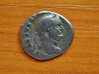 Roman Empire - Vespasian 69 - 79 Ad Ar Denarius " Vesta " Ancient Roman Coin