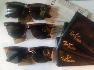 Wayfarer Ii Vintage B&l Ray Ban Usa Tortoise Sunglasses Bausch & Lomb