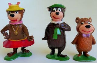 1961 MARX HANNA BARBERA TINYKINGS YOGI BEAR & FRIENDS BOO BOO CINDY RANGER WALLY 2