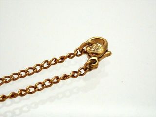 Authentic Vintage Chanel necklace chain five CC logo charms ne2202 5