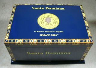 Large Vintage Santa Damiana La Romana Habana 2000 Cigar Humidor