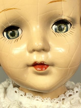 1940s Madame Alexander Vintage Composition Flowergirl Karen doll 14 