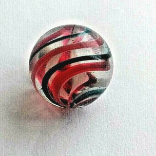Marbles Marble Antique German Divided Core Colour Caged 18mm 1850 - 1870