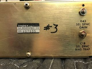 Vintage Ampex AG - 440 single preamp/channel electronics with equalization 7