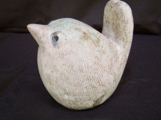 Vintage Mccarty Merigold Mississippi Pottery Bird Figurine - Signed