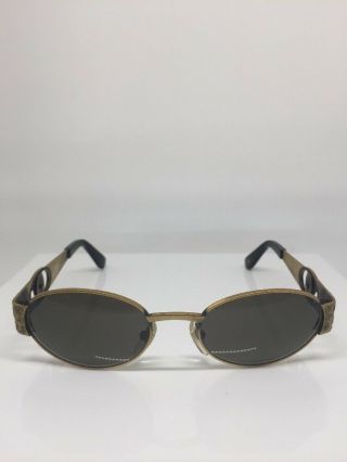 Vintage Gianni Versace S50 Sunglasses Mod.  S50 Col.  944 Gold & Black Medusa 3