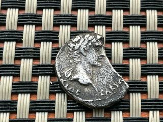 Silver Coin Augustus 12 Bc - 14 Ad Ar Denarius Gaius & Lucius Ancient Roman Coin