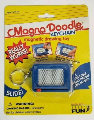 Vintage Magna Doodle Keychain Basic Fun Inc.  Drawing Toy 1996
