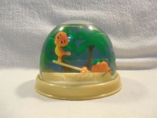 Vintage Walt Disney Prod Florida Orange Bird Large Plastic Snow Globe Snowdome