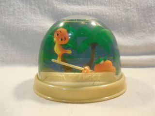 Vintage Walt Disney Prod Florida Orange Bird Large Plastic Snow Globe Snowdome 2