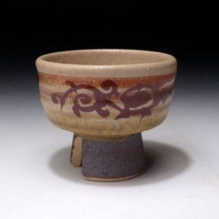RH1: Japanese Sake cup,  Kutani ware by Great Human Treasure,  Saichi Matsumoto 2